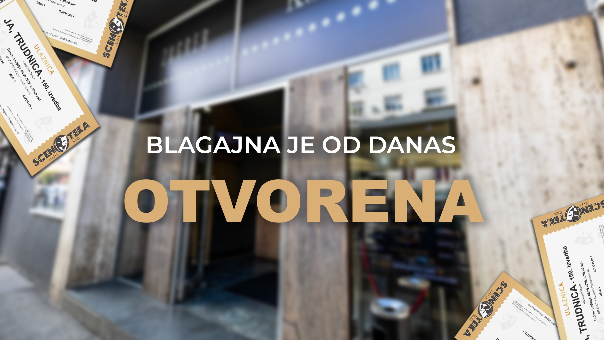 Blagajna od danas radi
